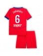 Paris Saint-Germain Illia Zabarnyi #6 Tredjedraktsett Barn 2025-26 Korte ermer (+ bukser)